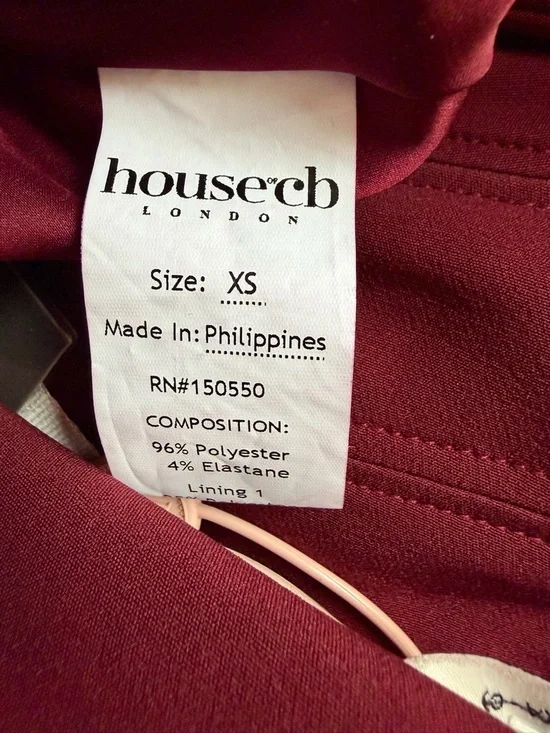 New! House of CB Cabernet Marcella Strapless Pleated Maxi Dress XS 36302 - Picture 15 of 16